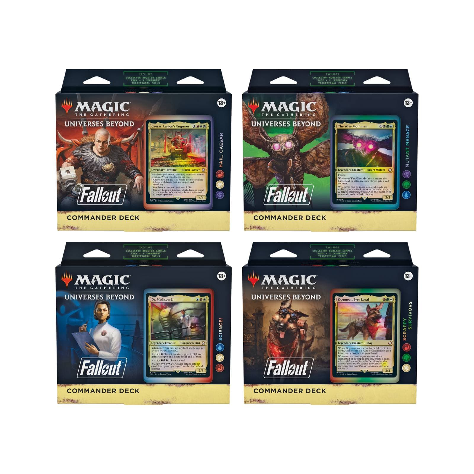 Fallout Commander Deck Set (4)