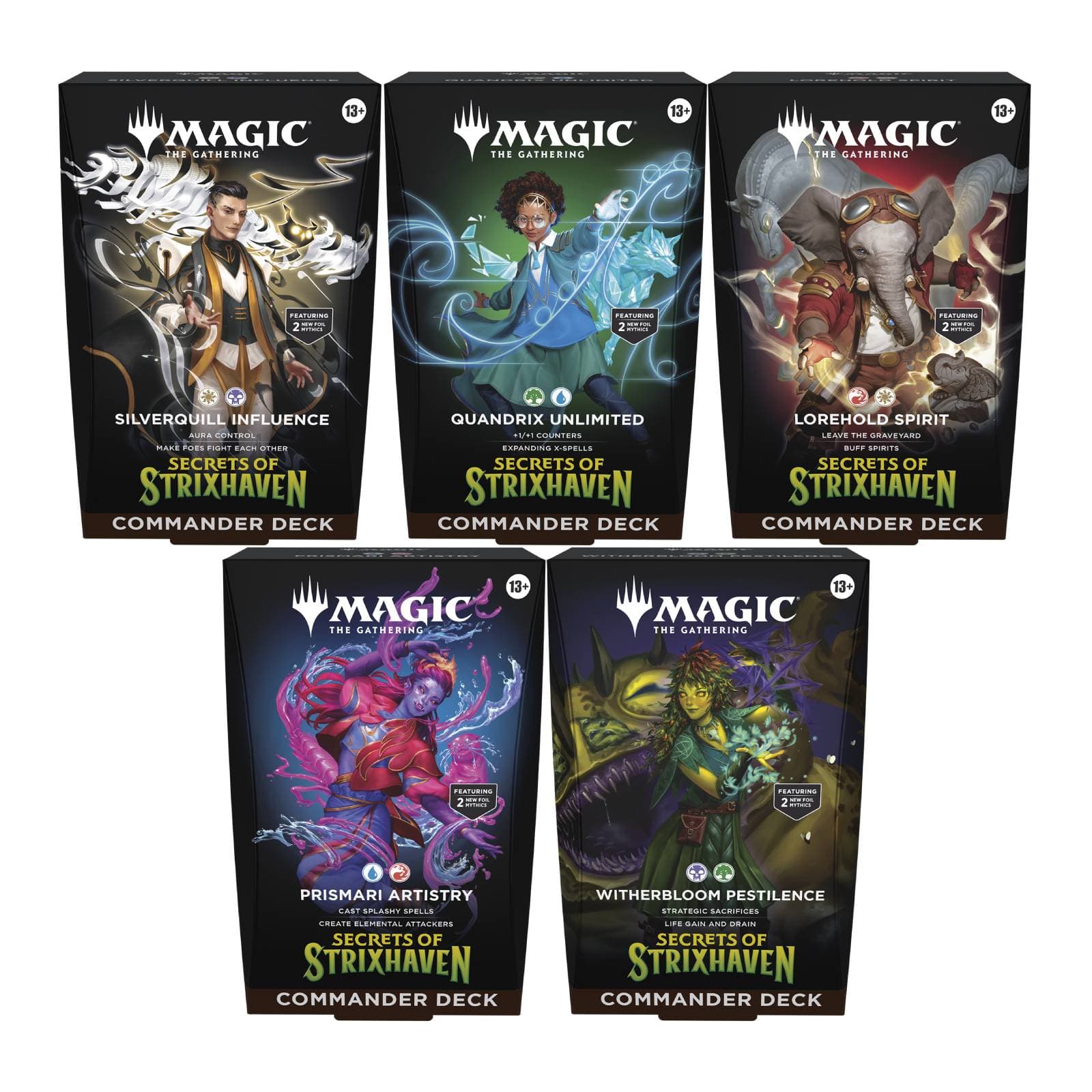 Secrets of Strixhaven Commander Deck Set (4)