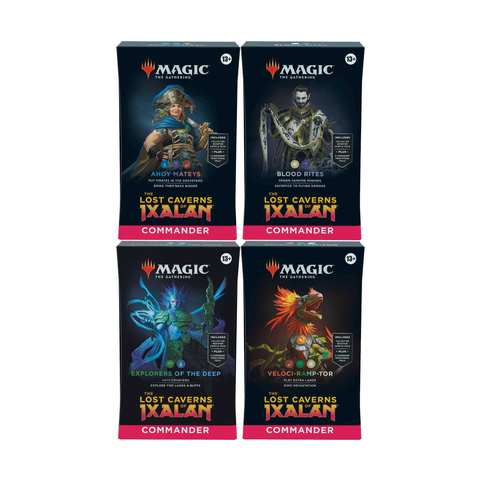 The Lost Caverns of Ixalan Commander Deck Set (4)