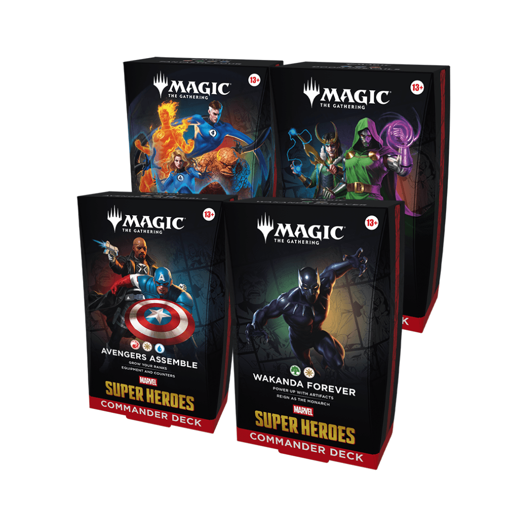 Marvel Super Heroes Commander Deck Set (4)